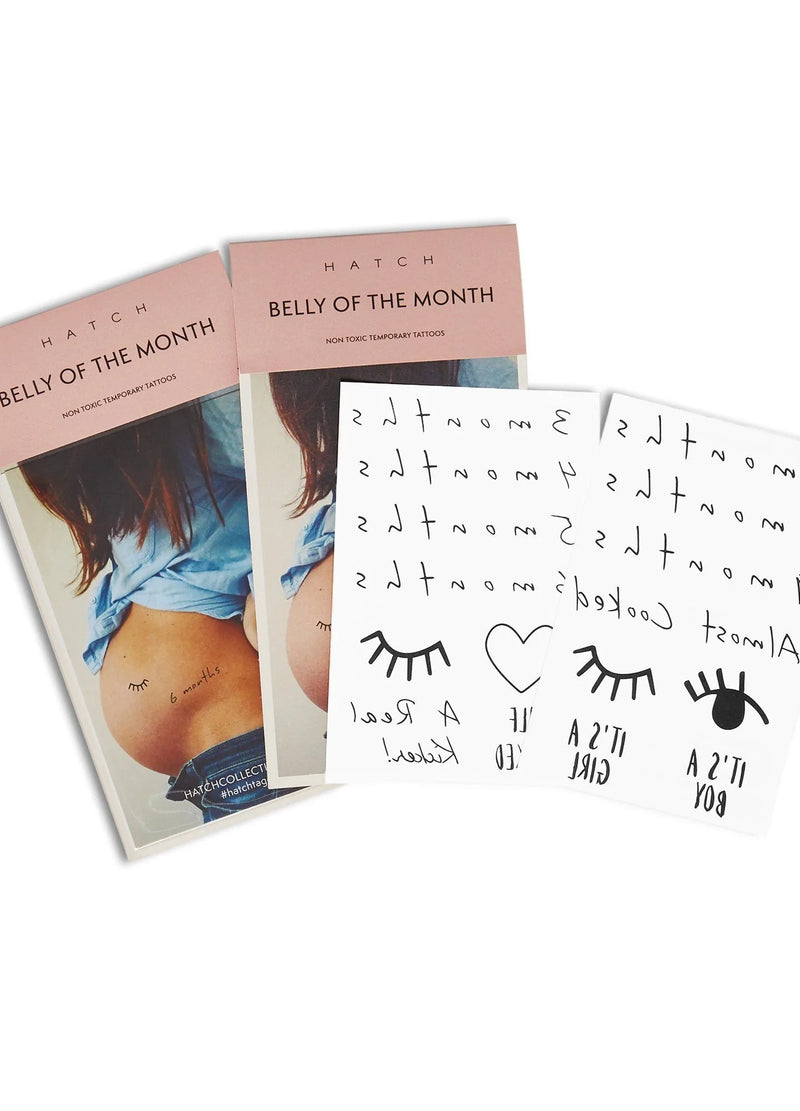 THE BELLY TATTOOS - Non Toxic Monthly Tattoos